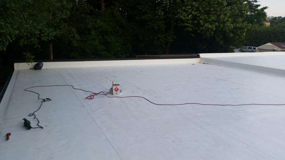 Finished roof decking job